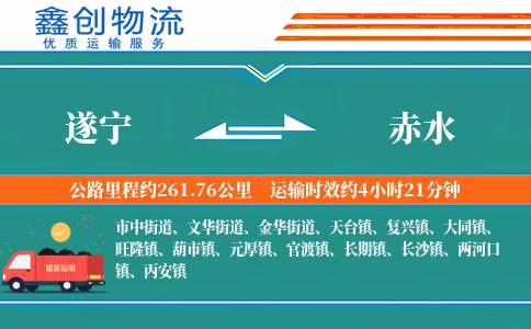 遂宁到赤水物流公司