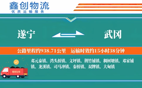 遂宁到武冈物流公司