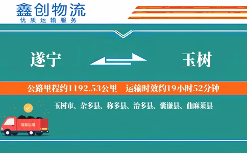 遂宁到玉树物流公司