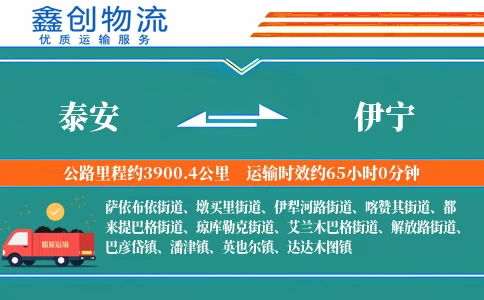 泰安到伊宁物流公司