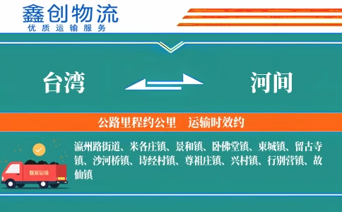 台湾到河间物流公司