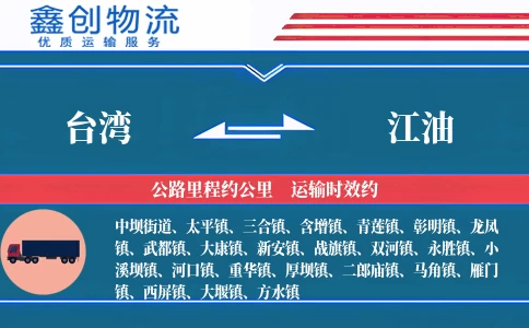 台湾到江油物流公司