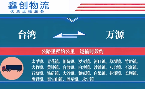 台湾到万源物流公司