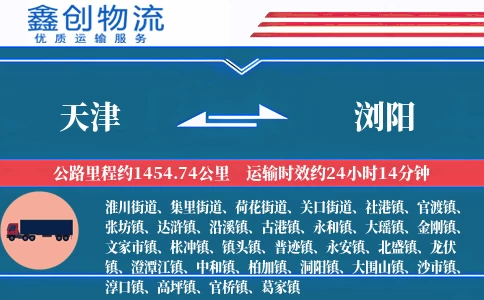 天津到浏阳物流公司