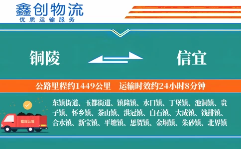 铜陵到信宜物流公司