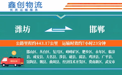 潍坊到邯郸物流公司