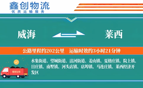 威海到莱西物流公司