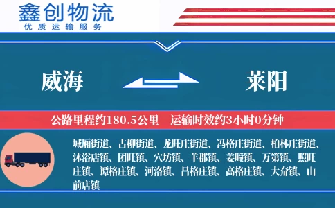 威海到莱阳物流公司