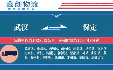 武汉到保定物流公司