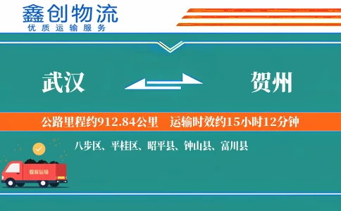 武汉到贺州物流公司