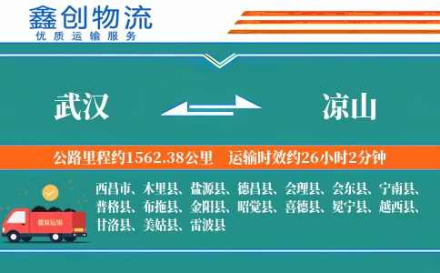 武汉到凉山物流公司