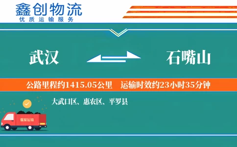 武汉到石嘴山物流公司