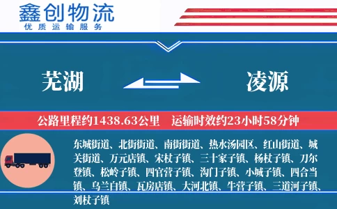 芜湖到凌源物流公司