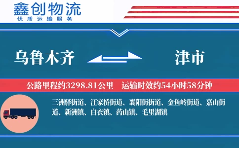 乌鲁木齐到津市物流公司