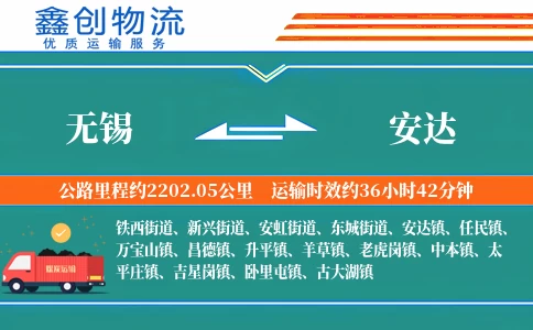 无锡到安达物流公司