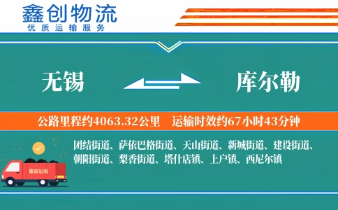 无锡到库尔勒物流公司