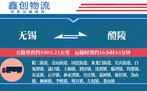 无锡到醴陵物流公司