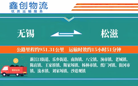 无锡到松滋物流公司