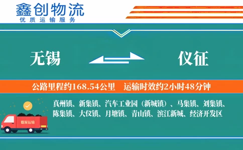 无锡到仪征物流公司