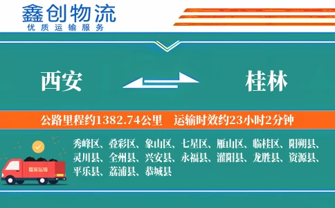 西安到桂林物流公司