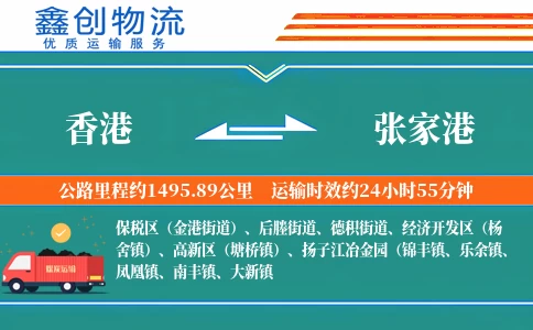 香港到张家港物流公司