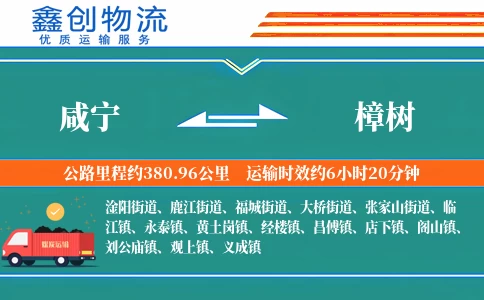 咸宁到樟树物流公司