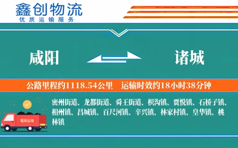 咸阳到诸城物流公司