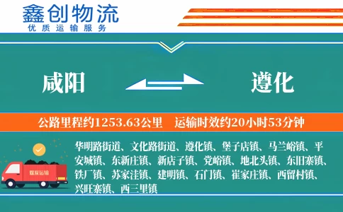 咸阳到遵化物流公司