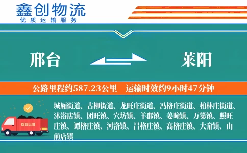 邢台到莱阳物流公司