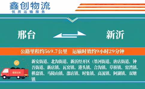 邢台到新沂物流公司