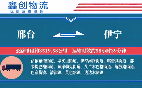 邢台到伊宁物流公司