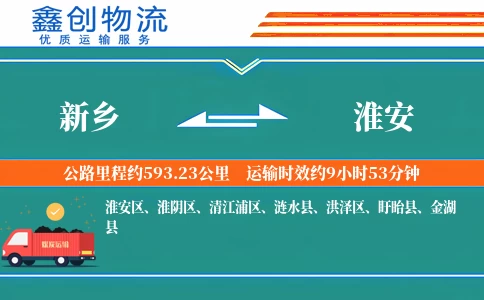 新乡到淮安物流公司