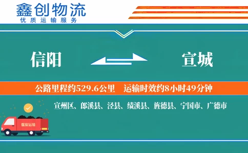 信阳到宣城物流公司
