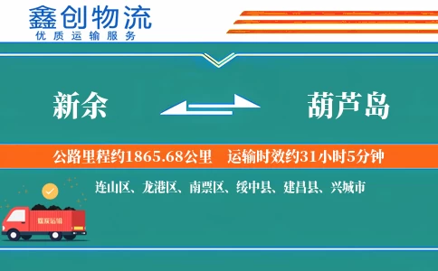 新余到葫芦岛物流公司