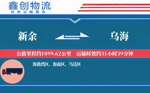 新余到乌海物流公司