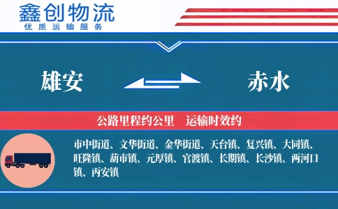 雄安到赤水物流公司