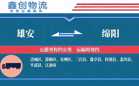 雄安到绵阳物流公司