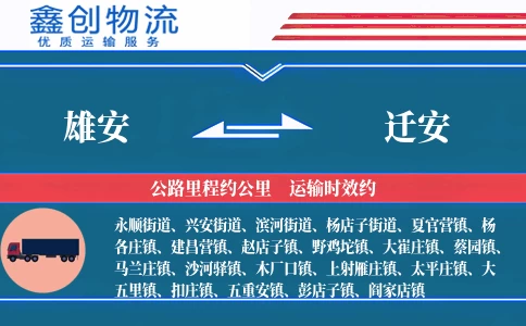 雄安到迁安物流公司