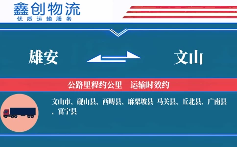 雄安到文山物流公司