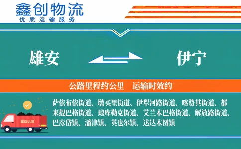 雄安到伊宁物流公司