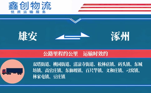 雄安到涿州物流公司