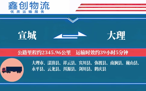 宣城到大理物流公司