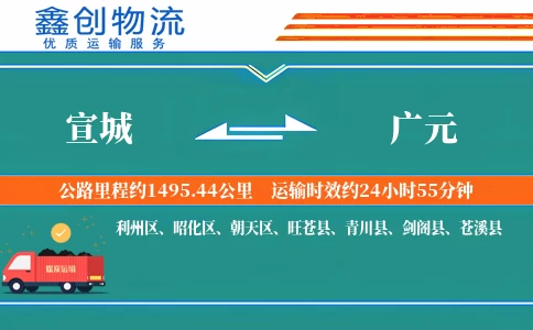 宣城到广元物流公司