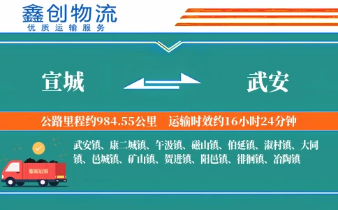 宣城到武安物流公司