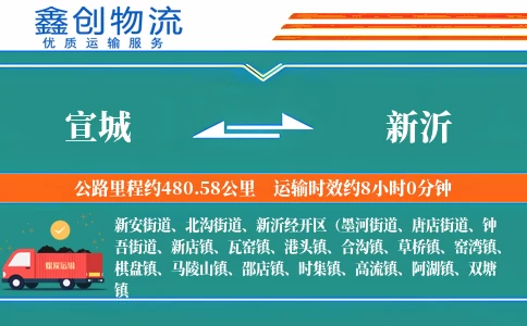 宣城到新沂物流公司