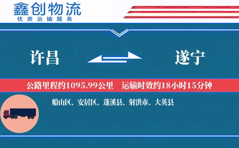 许昌到遂宁物流公司