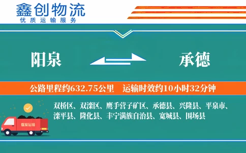 阳泉到承德物流公司