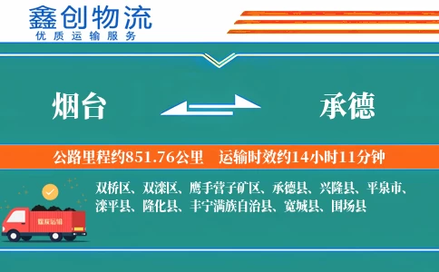 烟台到承德物流公司