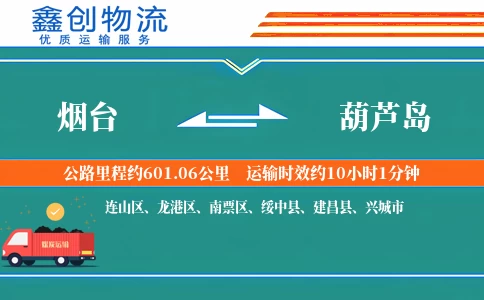 烟台到葫芦岛物流公司