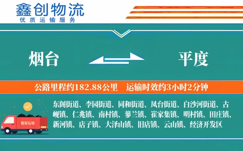 烟台到平度物流公司